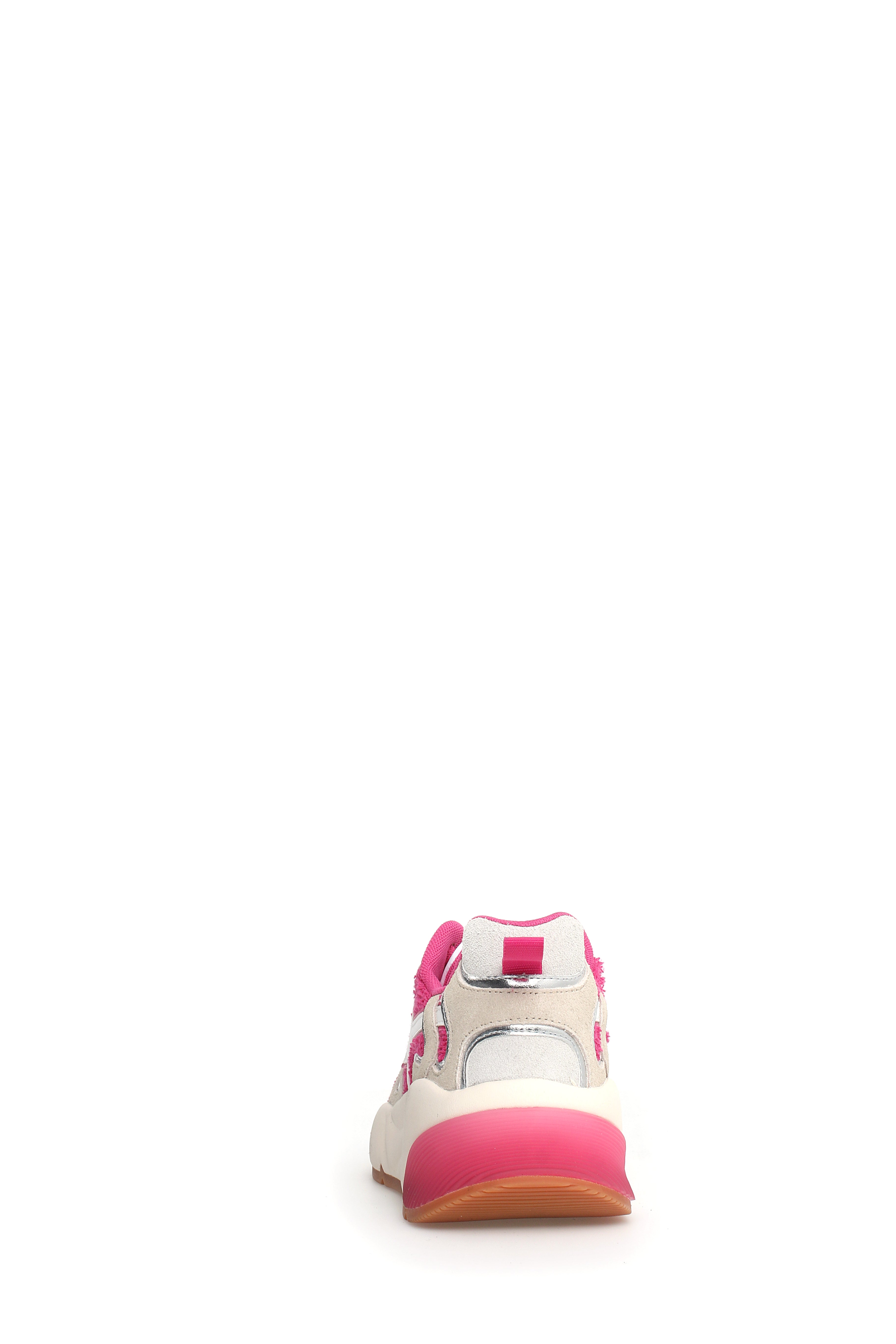 W6YZ-Sneaker Donna Sarah W-Beige Fucsia