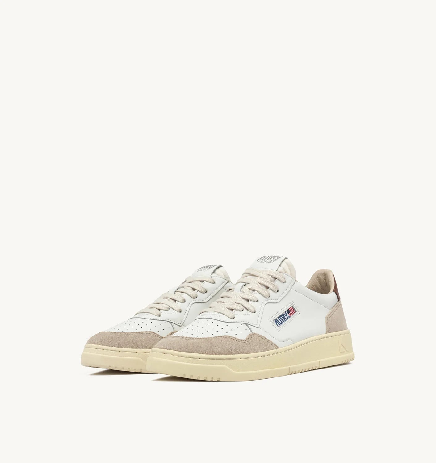 AUTRY Sneakers Uomo Medalist Low Man AULM-LS72-Bianco Marrone