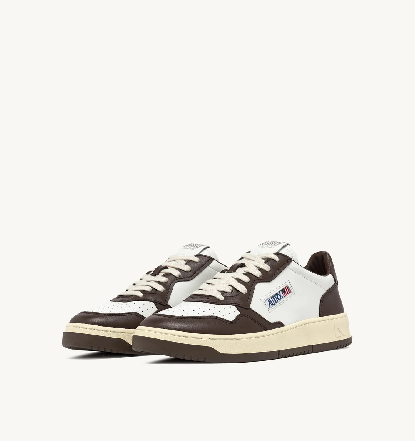 AUTRY Sneakers Uomo Medalist Low Man AULM-WB46-Bianco Chestnut