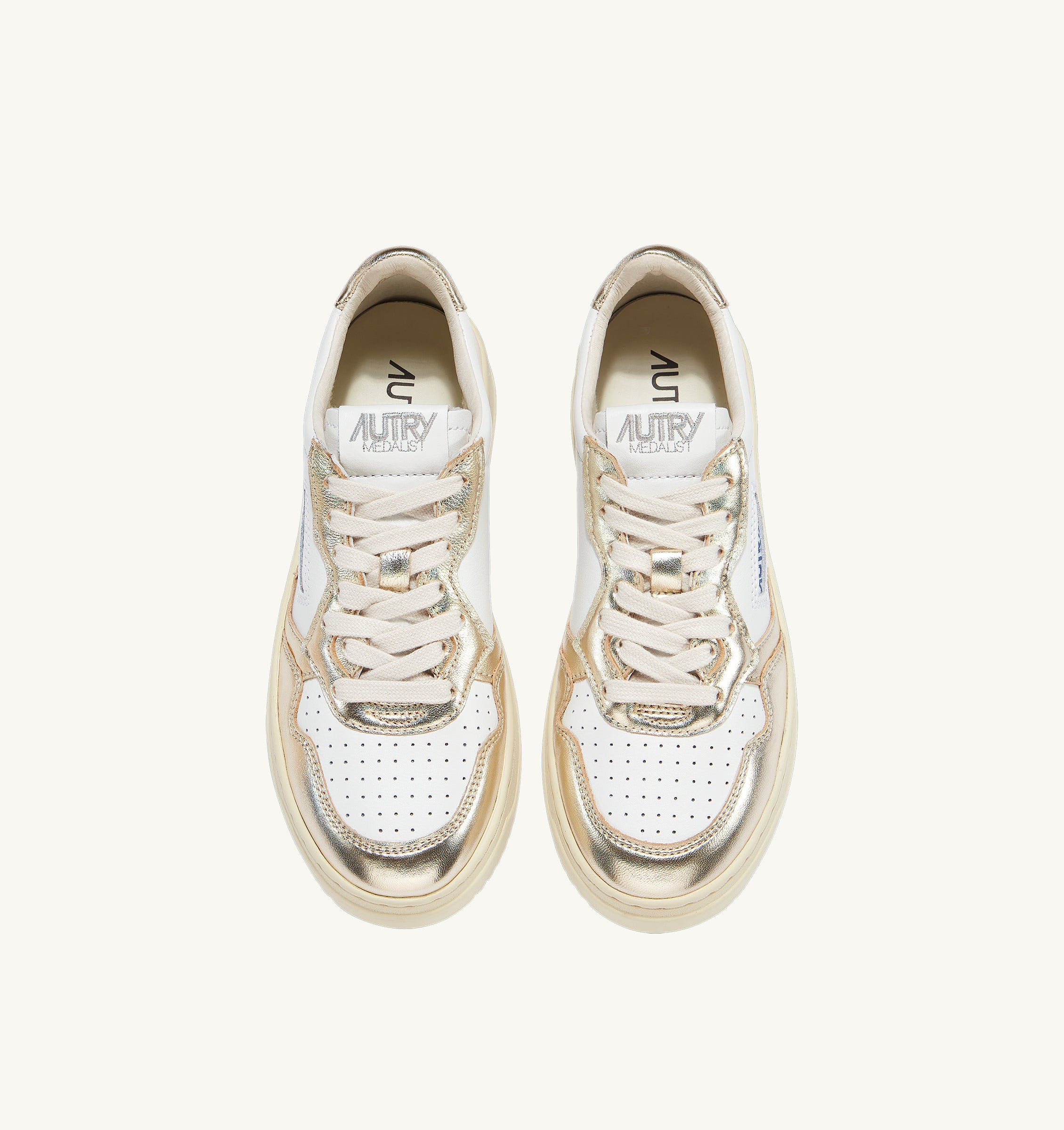 AUTRY Sneakers Donna Medalist Low Woman AULW-WB16-Bianco Platino