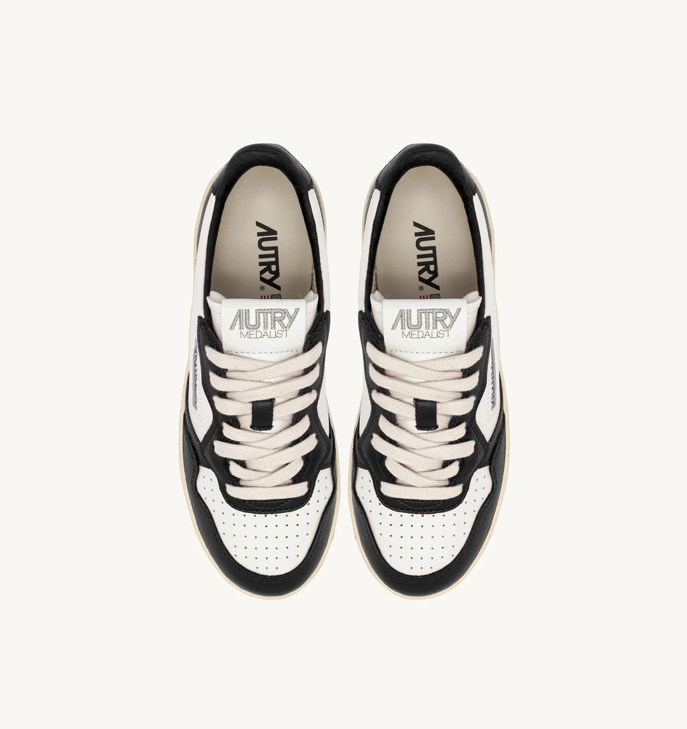 AUTRY Sneakers Donna Medalist Platform PTLW-WB01-Bianco Nero