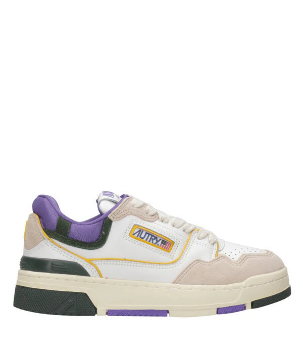 AUTRY Sneakers Donna Clc Low Woman ROLW-MM36-Bianco Viola Nero