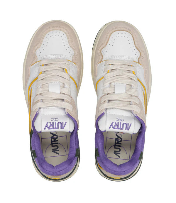 AUTRY Sneakers Donna Clc Low Woman ROLW-MM36-Bianco Viola Nero