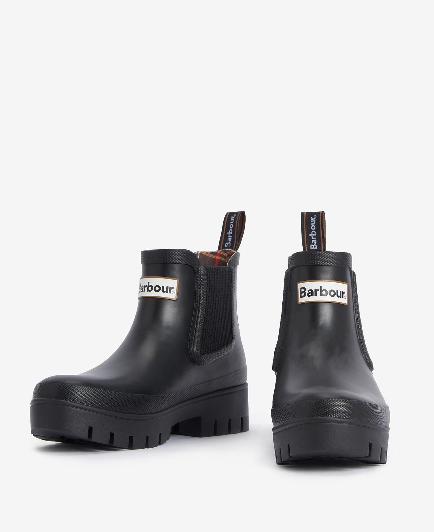 BARBOUR Tronchetto Donna Halton Chelsea Welly-Black