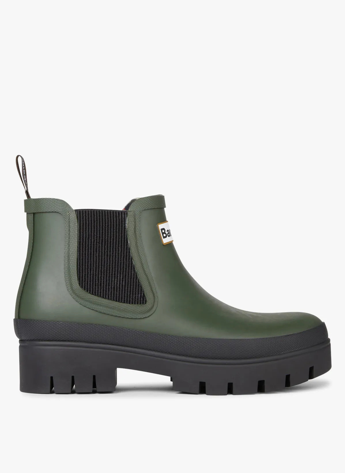 BARBOUR Tronchetto Donna Halton Chelsea Welly-Olive Black