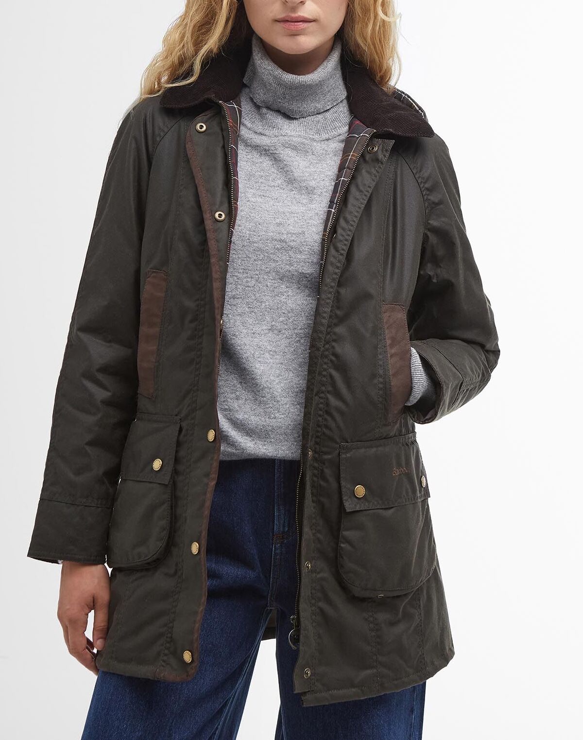 BARBOUR Giacca Donna Bower Wax-Olive