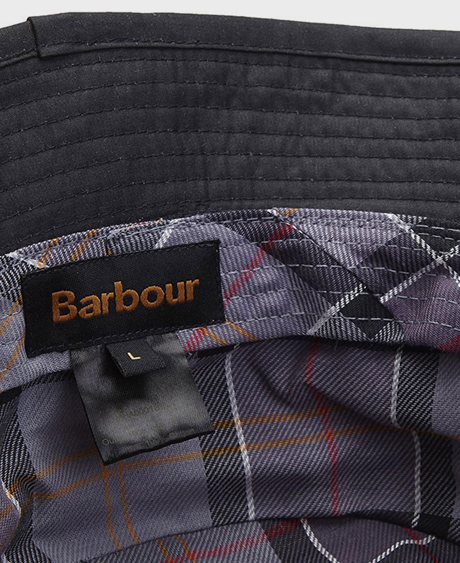 BARBOUR Cappello Uomo Wax Bucket-Black