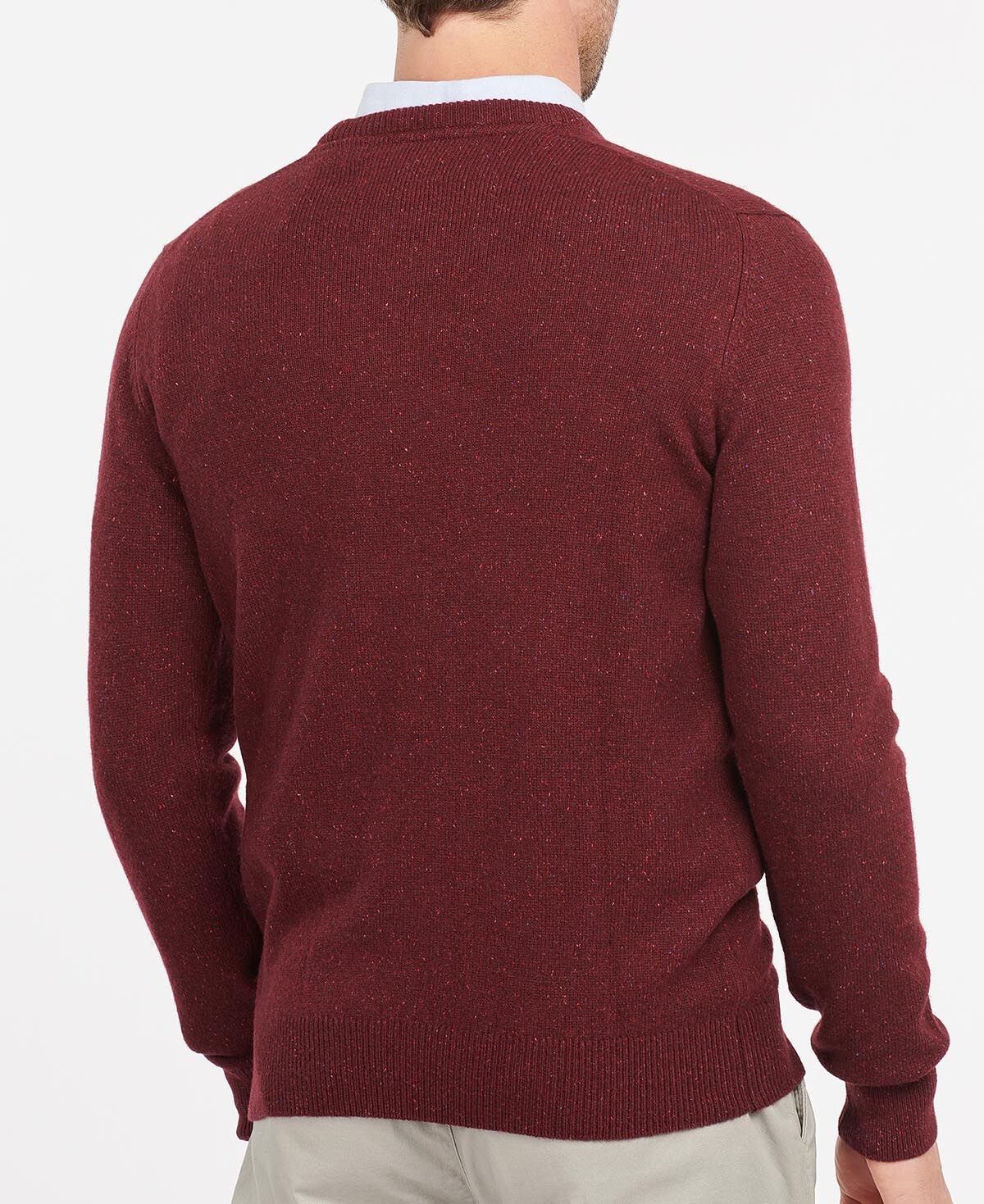 BARBOUR Maglione Uomo Essential Tisbury-Ruby