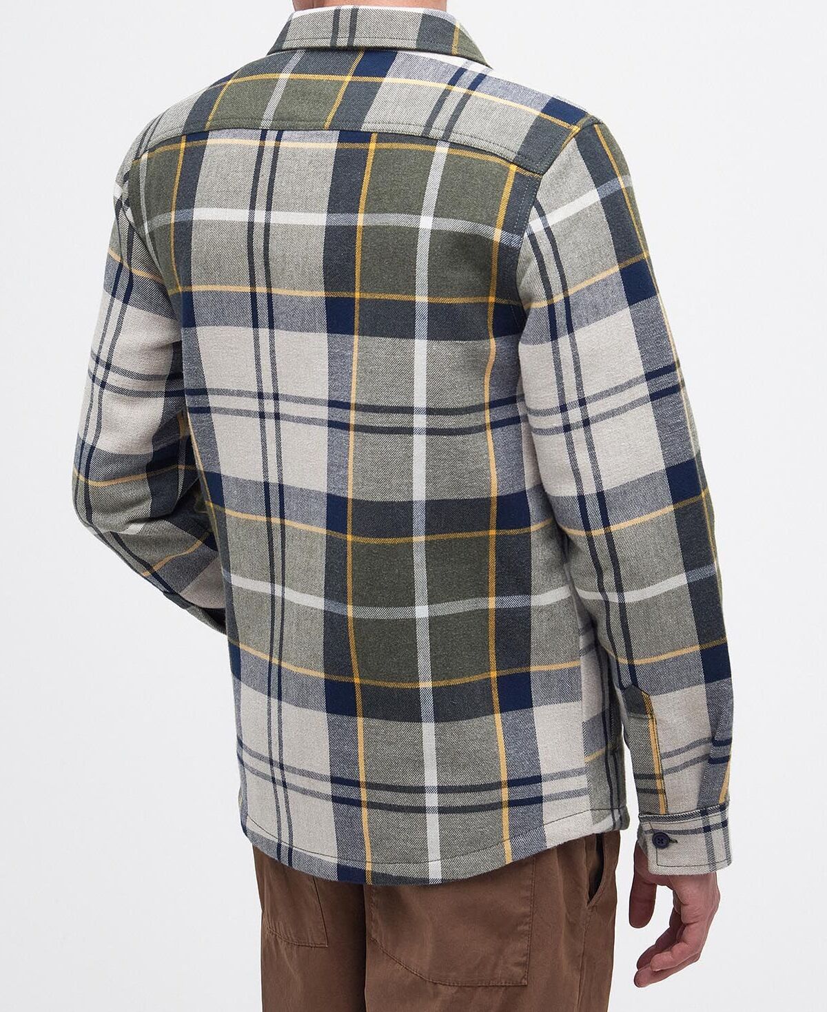 BARBOUR Camicia Uomo Cannich Overshirt-Forest Mist Tartan