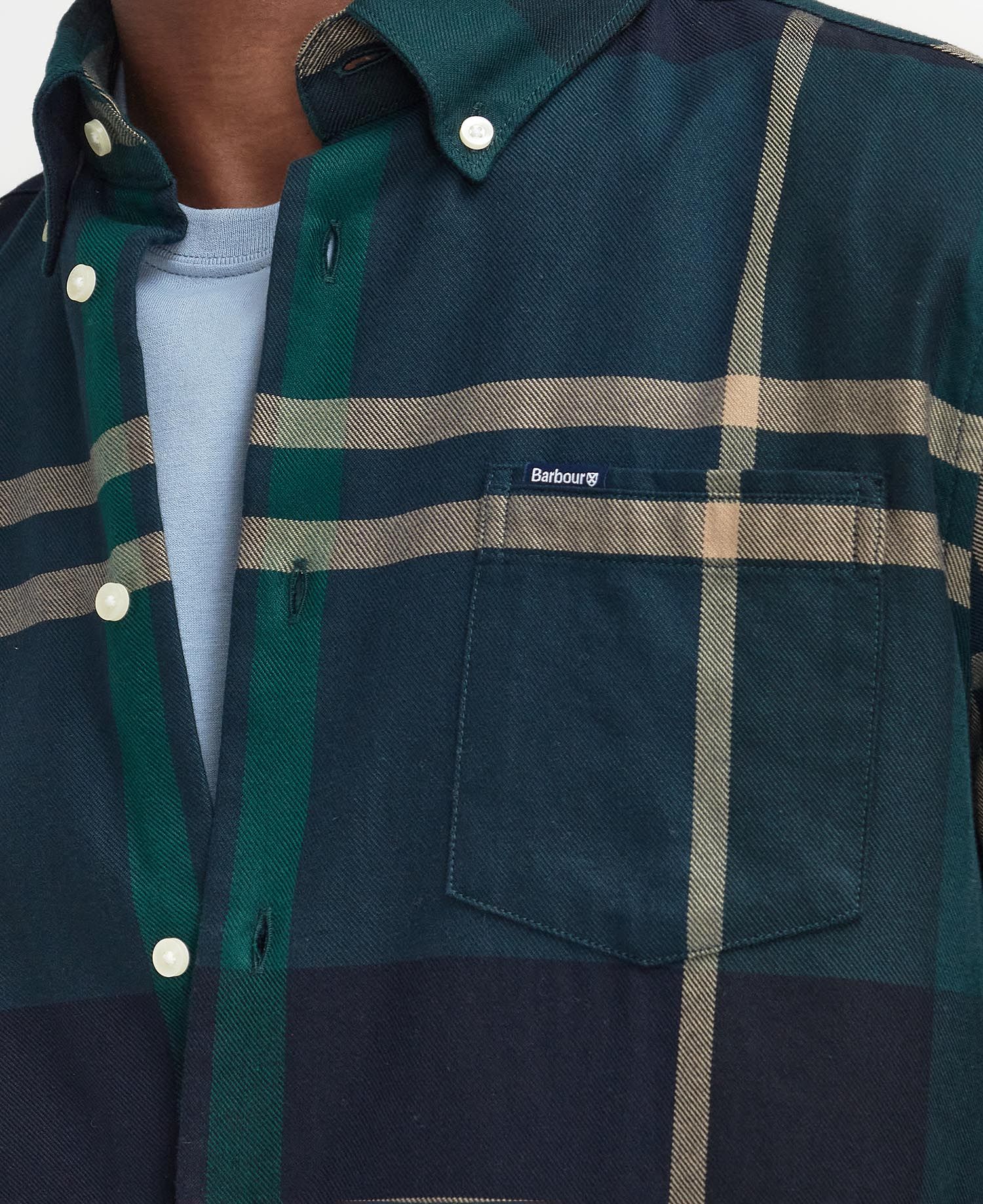 BARBOUR Camicia Uomo Dunoon-Green Lock