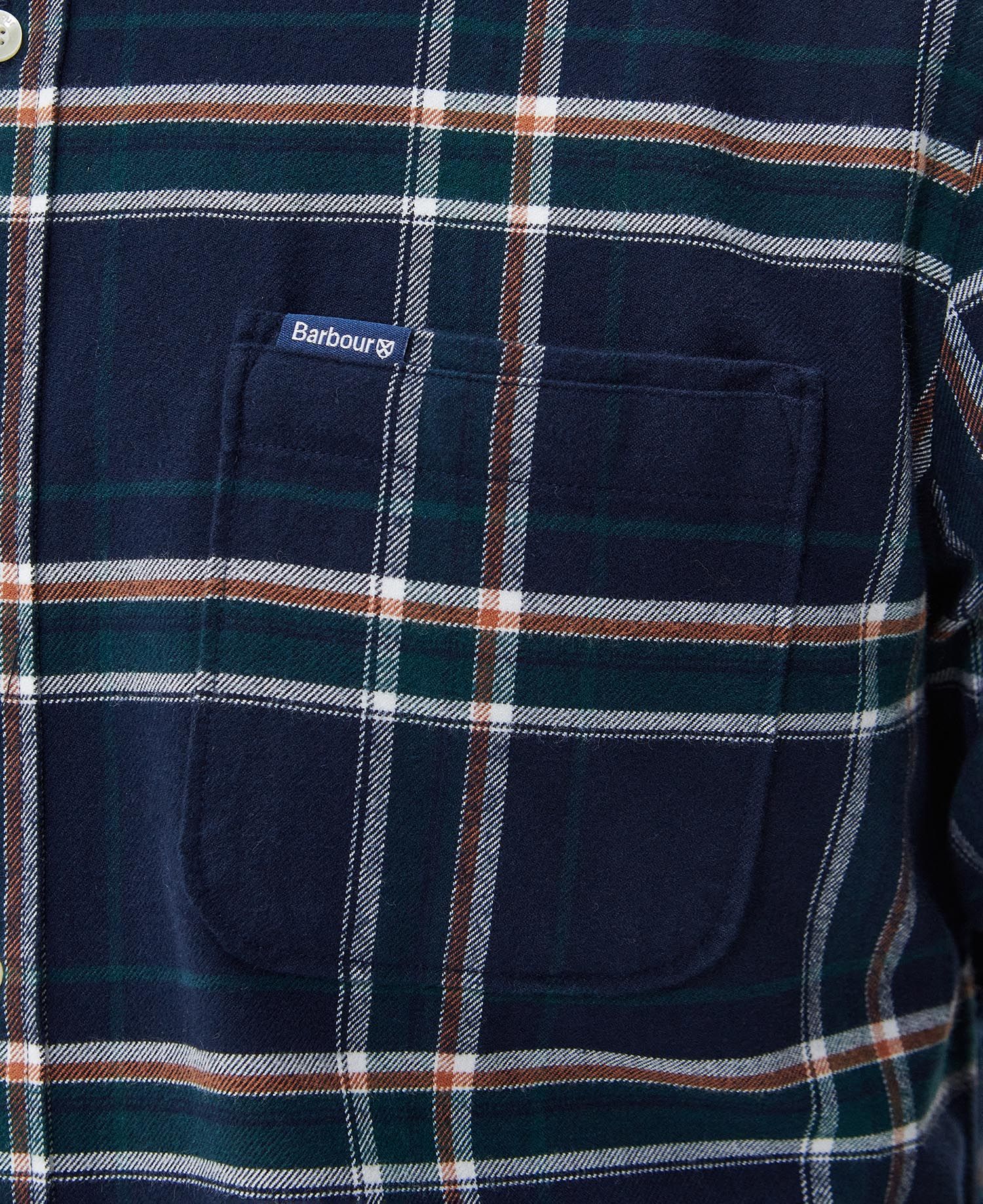 BARBOUR Camicia Uomo Ronan Check-Inky Blue