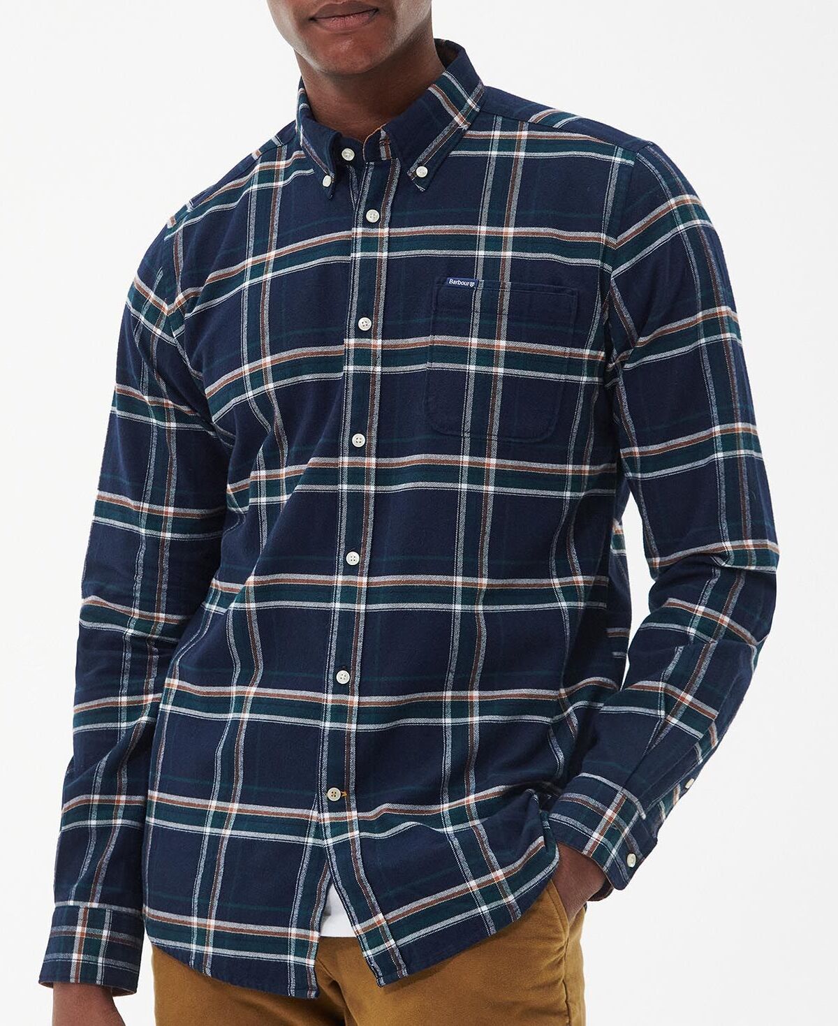 BARBOUR Camicia Uomo Ronan Check-Inky Blue