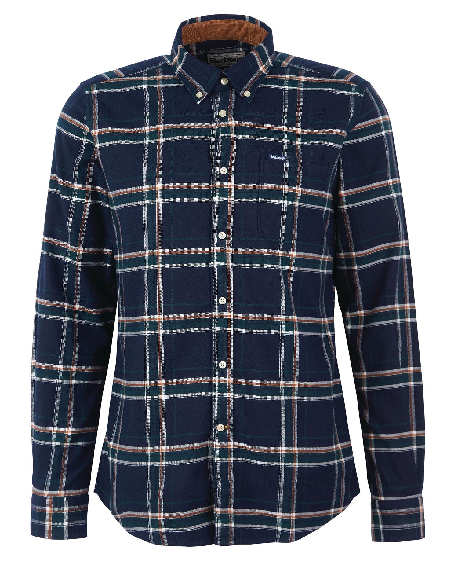 BARBOUR Camicia Uomo Ronan Check-Inky Blue