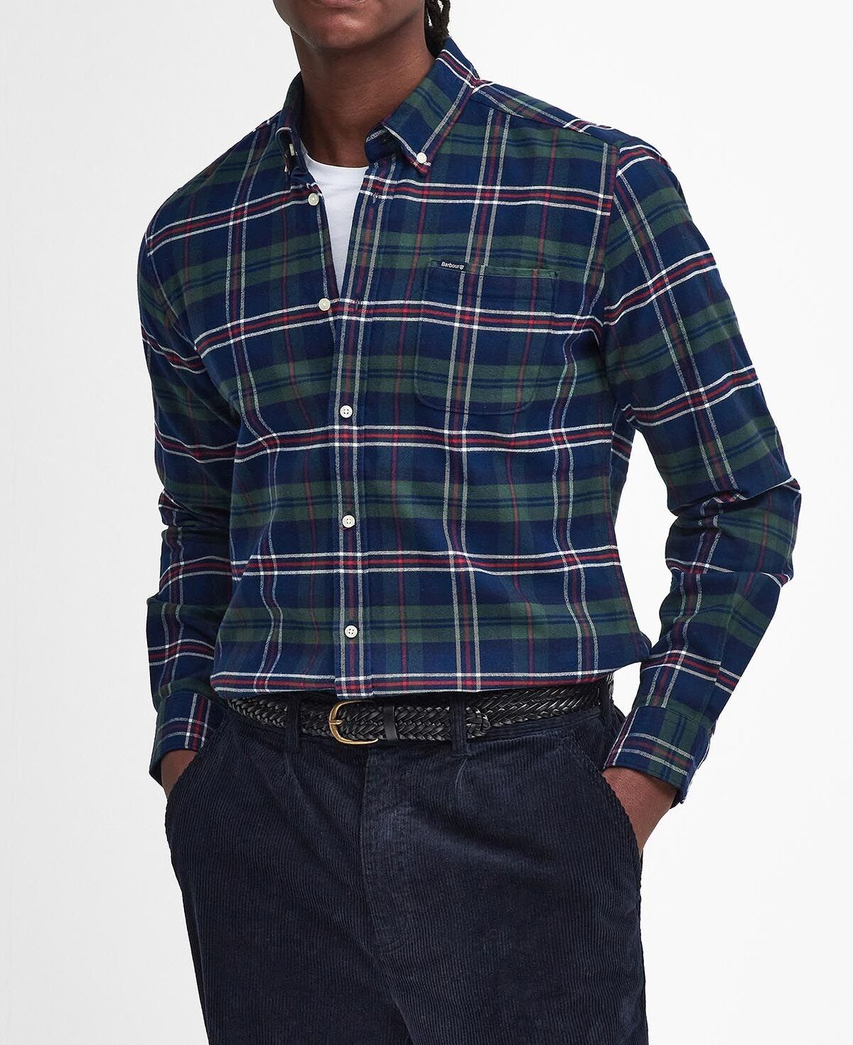 BARBOUR Camicia Uomo Ronan Check-Deep Blue