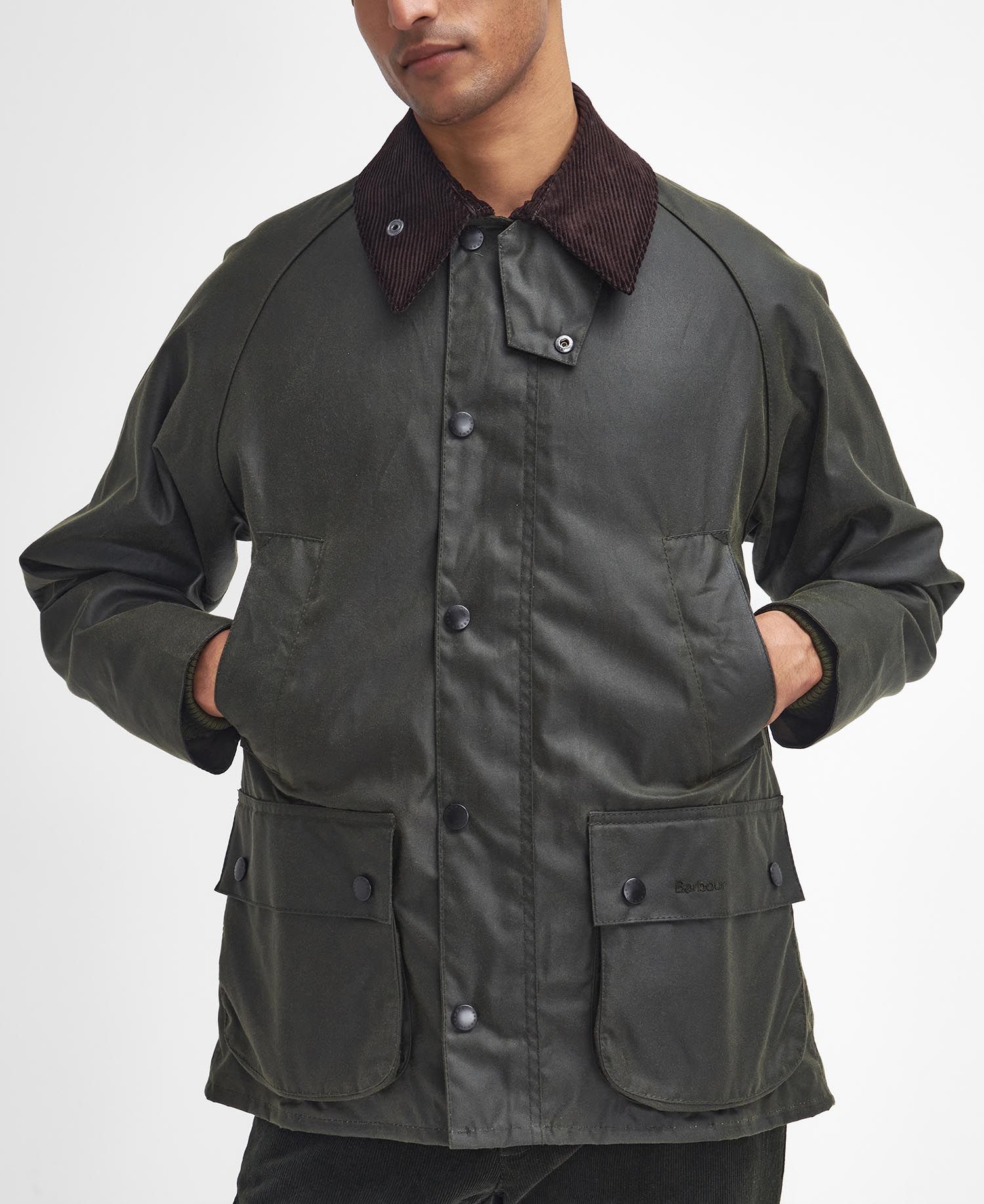 BARBOUR Giacca Uomo Bedale Wax-Archive Olive