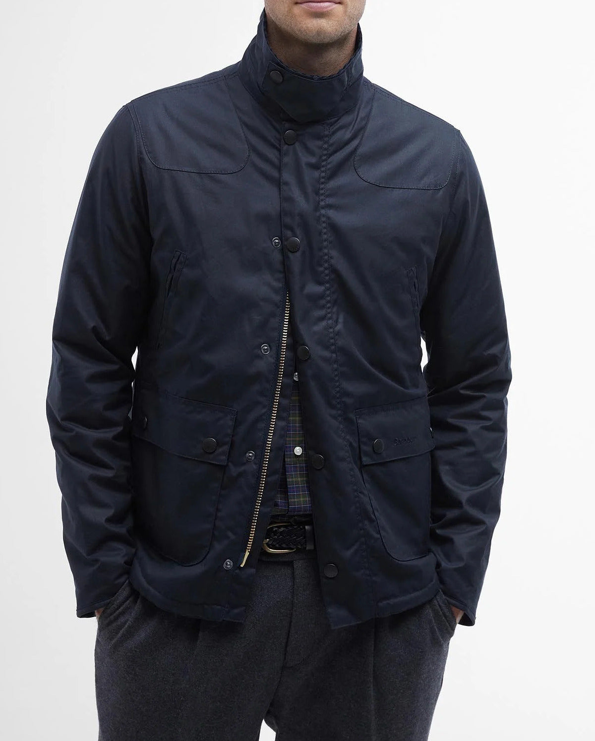 BARBOUR Giacca Uomo Reelin Wax-Navy