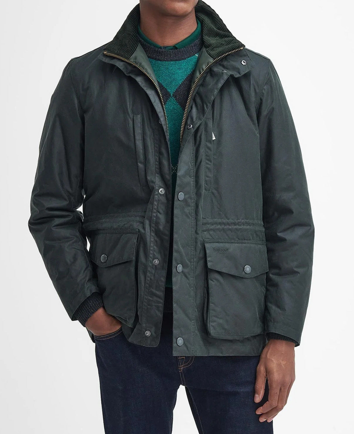 BARBOUR Giacca Uomo Falstone Wax-Sage