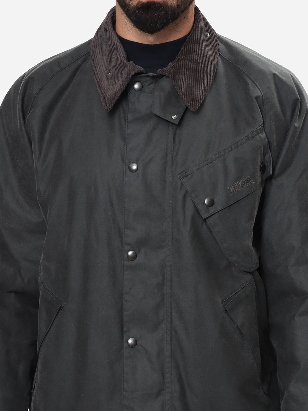 BARBOUR Giacca Uomo A7 Pacemaster Wax-Charcoal