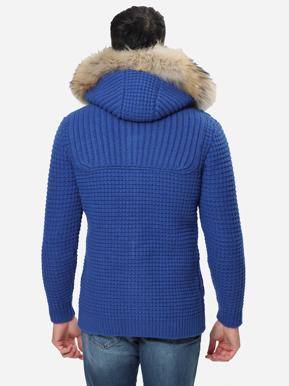 BARK Giubbotto Uomo SHORT DUFFLE COAT W/MURMASKY-Bluette