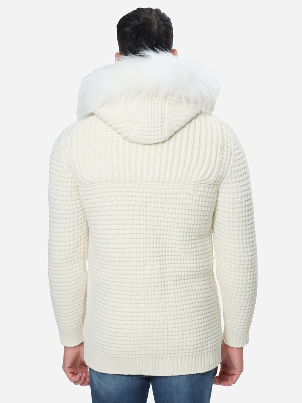 BARK Giubbotto Uomo SHORT DUFFLE COAT W/MURMASKY-Off White