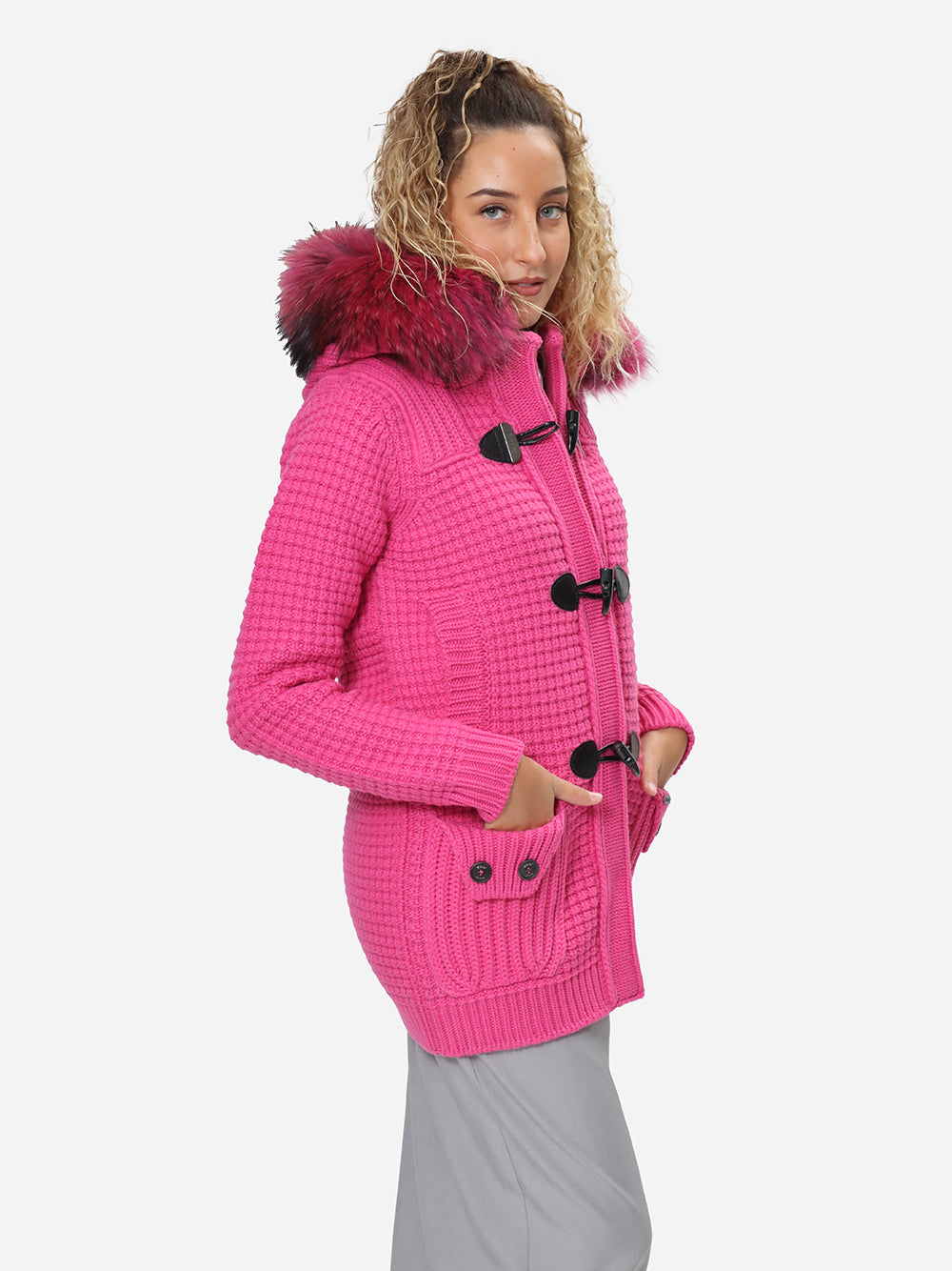 BARK Giubbotto Donna MEDIUM DUFFLE COAT W/MURMASKY-Fuxia