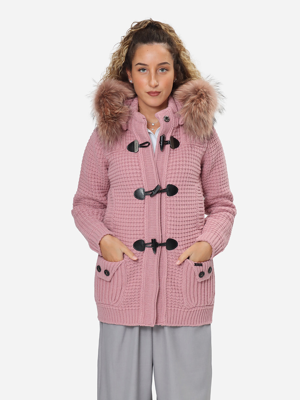 BARK Giubbotto Donna MEDIUM DUFFLE COAT W/MURMASKY-Rosa