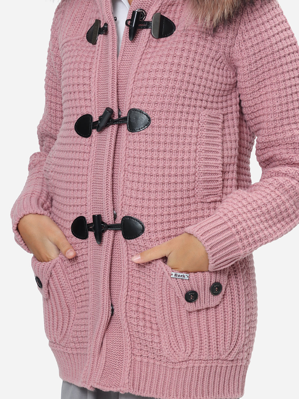 BARK Giubbotto Donna MEDIUM DUFFLE COAT W/MURMASKY-Rosa