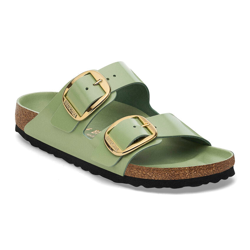 BIRKENSTOCK Ciabatta Donna Arizona Big Buckle-High Shine Green Tea