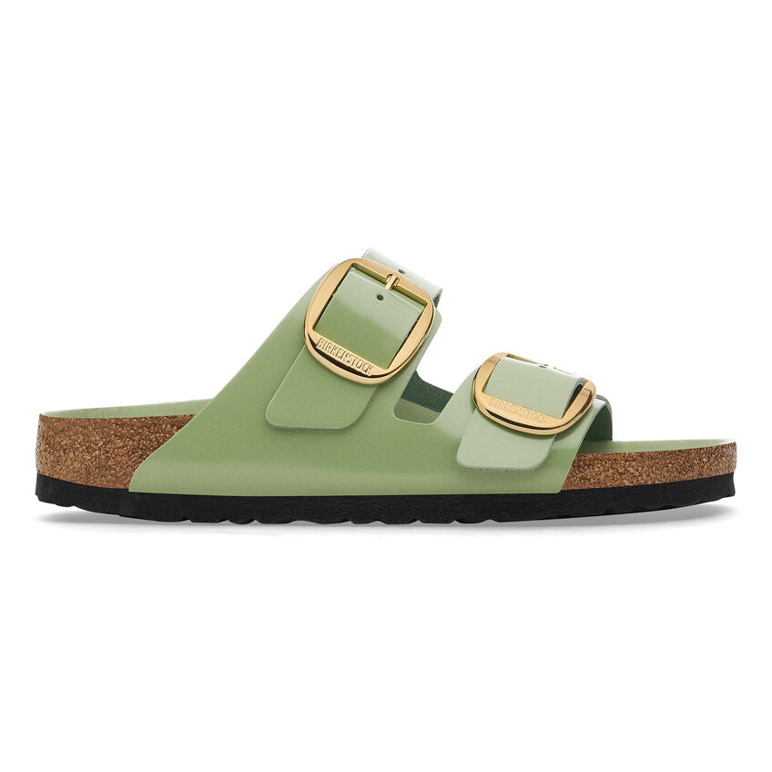 BIRKENSTOCK Ciabatta Donna Arizona Big Buckle-High Shine Green Tea