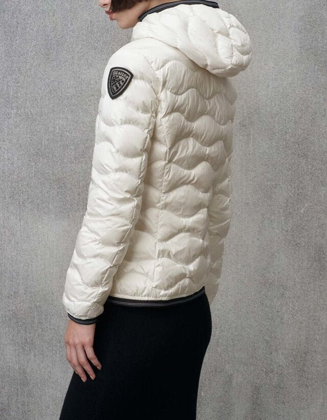 BLAUER Piumino Donna Camelia-Bianco Ottico