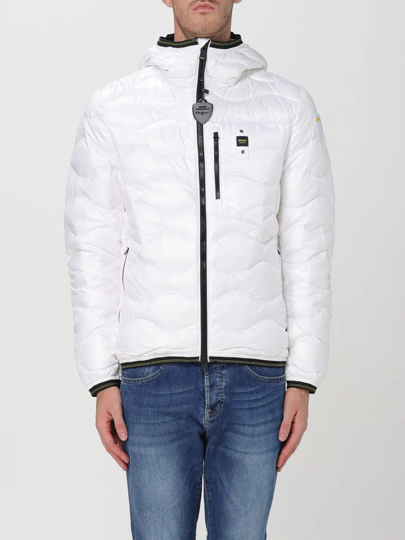 BLAUER Piumino Uomo Wave-Bianco Ottico