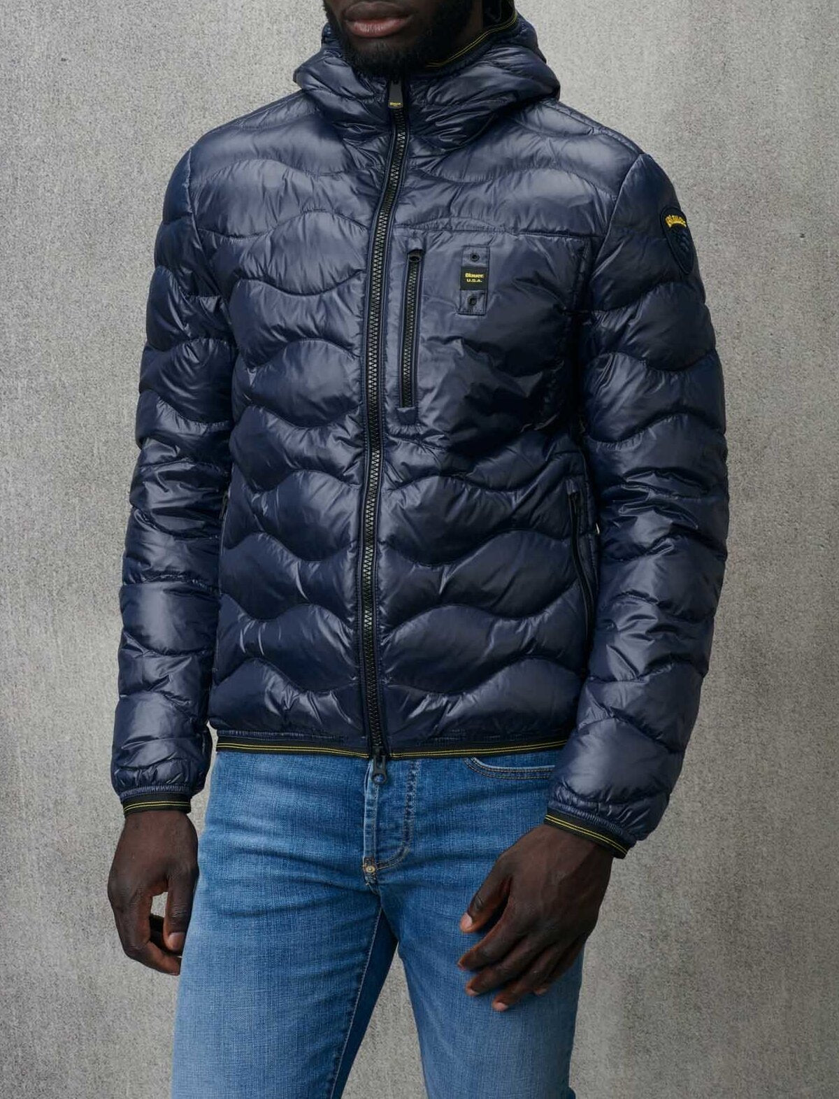 BLAUER Piumino Uomo Wave-Blu Sodalite