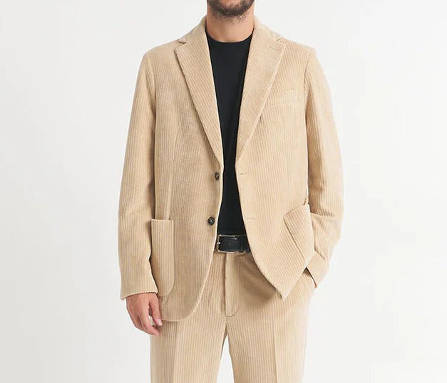 CIRCOLO 1901 Giacca Uomo Corduroy-Beige Ostrica