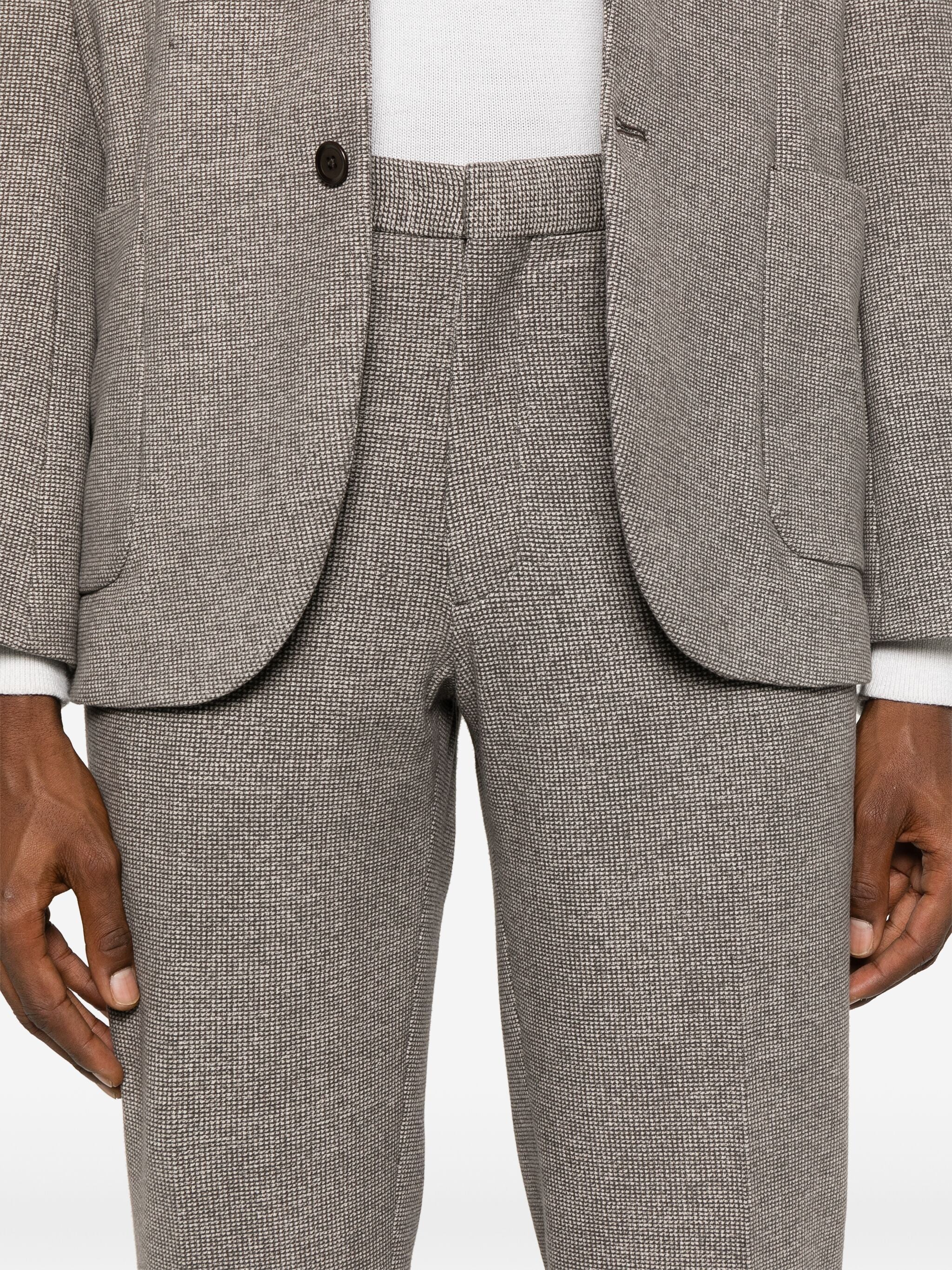 CIRCOLO 1901 Pantalone Uomo Micro Check-Grigio