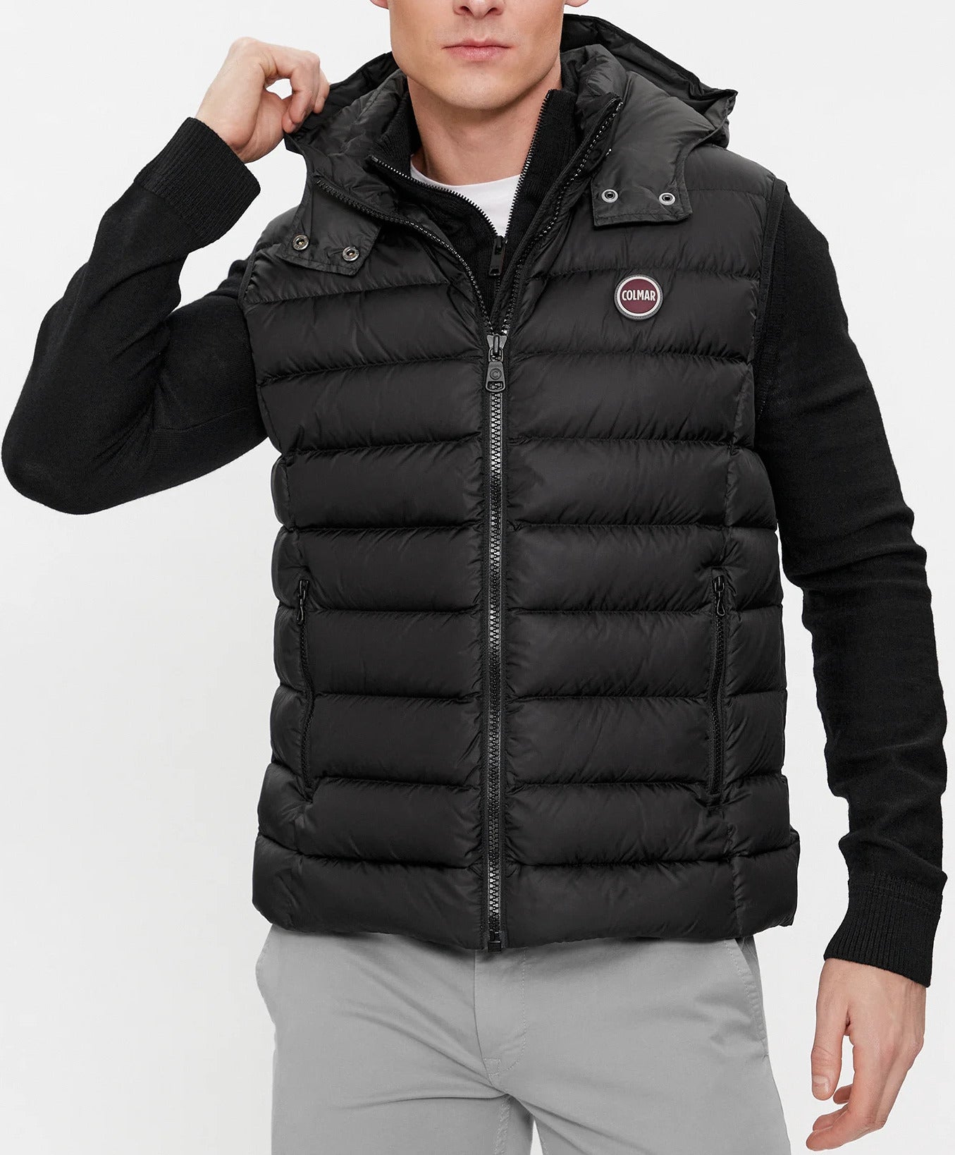 COLMAR Gilet Uomo Duvet E-Concrete-Nero