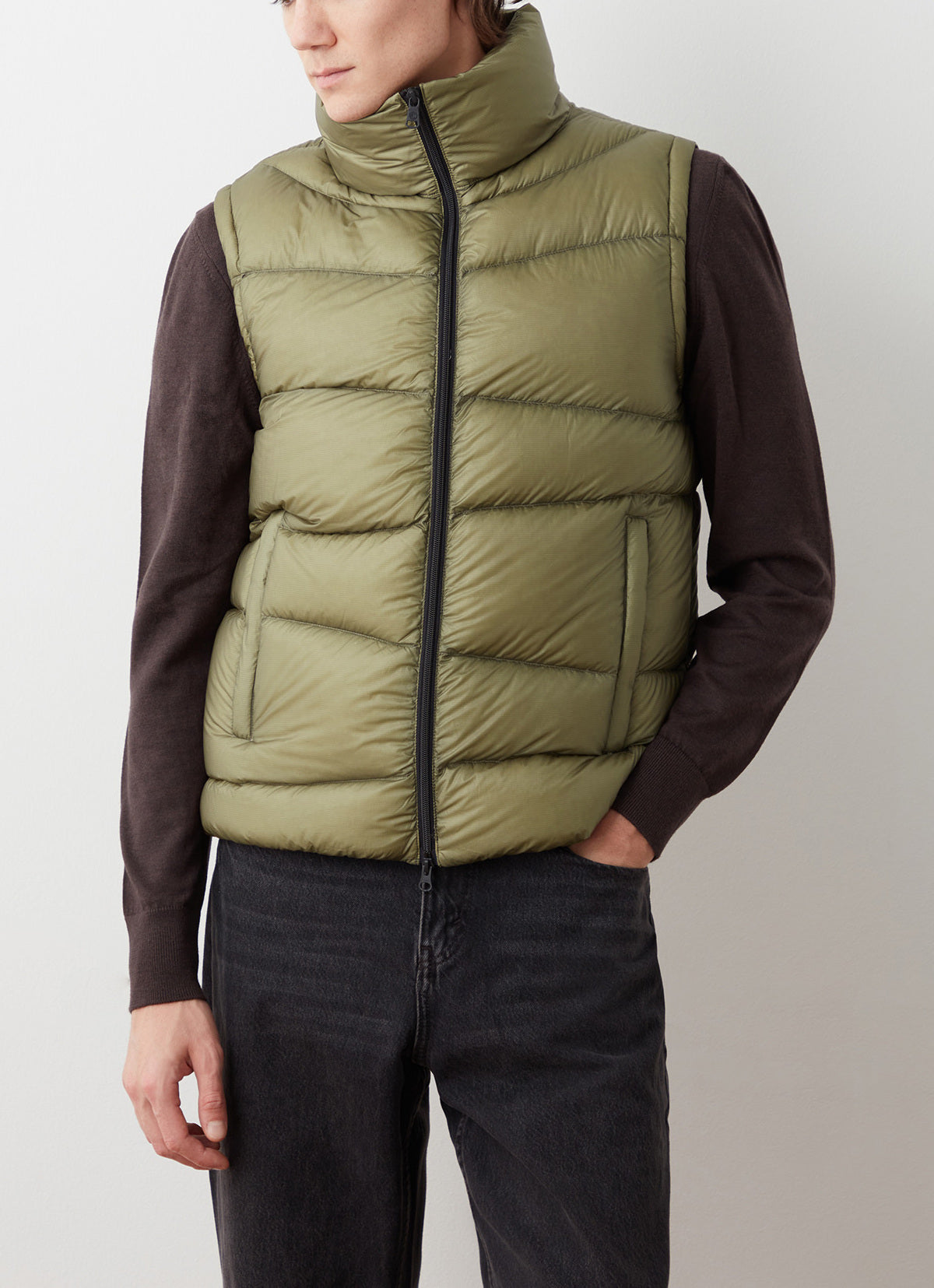 COLMAR Gilet Uomo Duvet Blazing-Verde Muddy