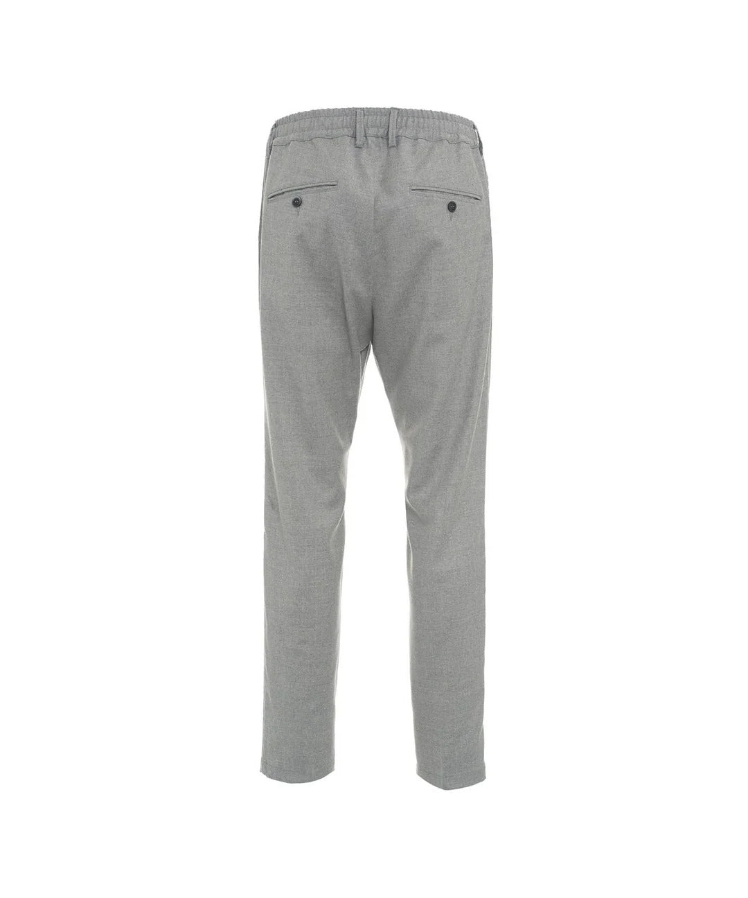 CRUNA Pantalone Uomo Mitte Flanella Lana-Grigio Chiaro