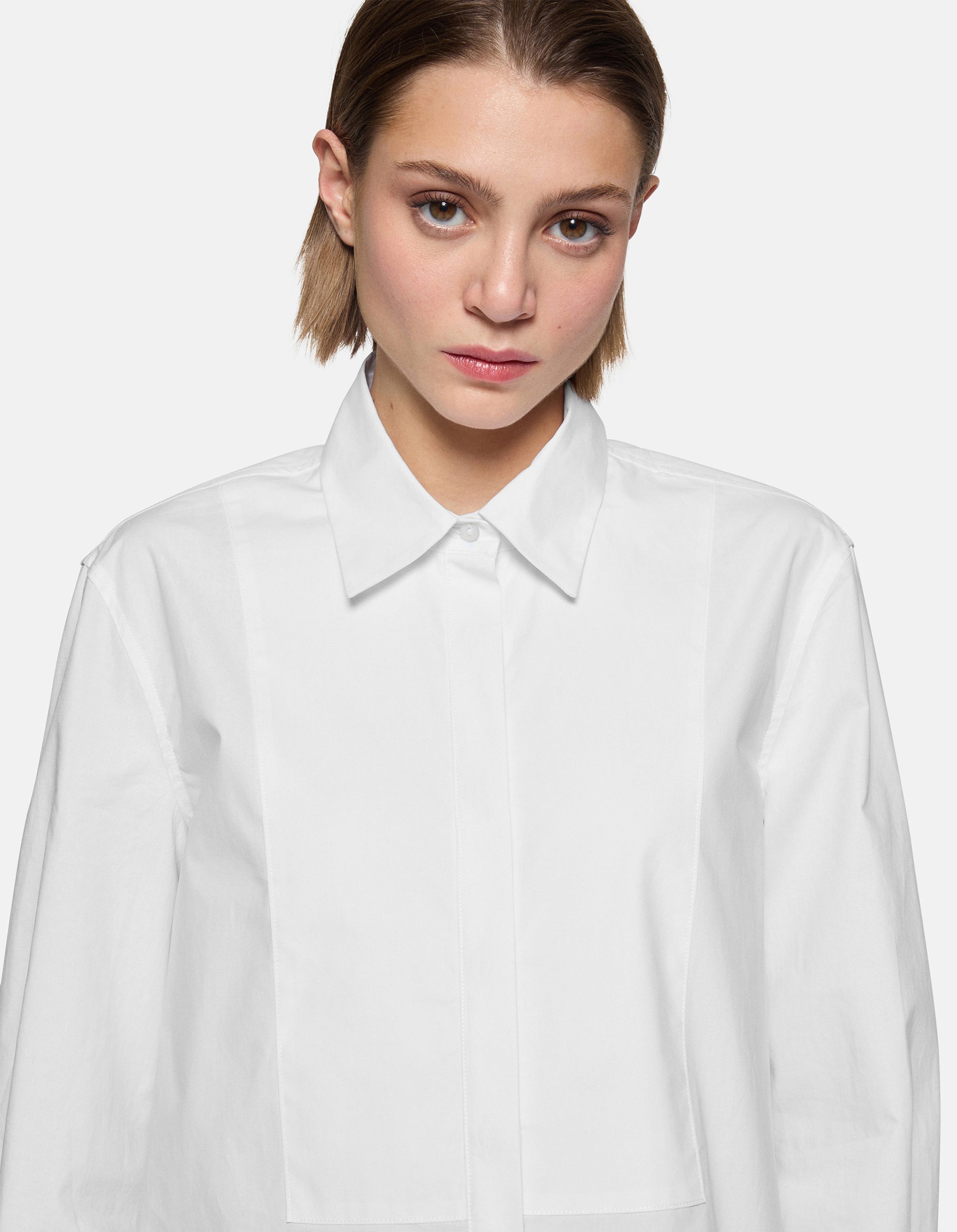 DONDUP Camicia Donna Popeline-Bianco