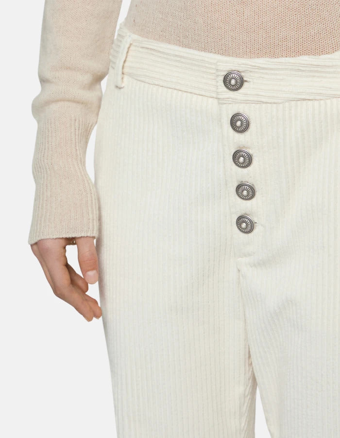 DONDUP Pantaloni Donna Nima Velluto-Alabastro