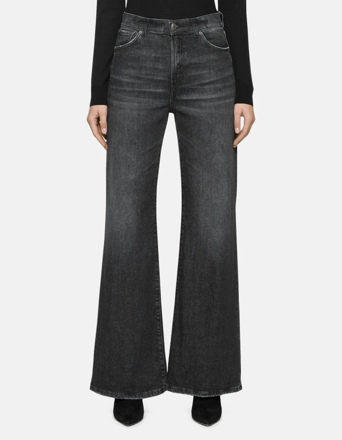 DONDUP Pantaloni Jeans Donna Amber-Nero