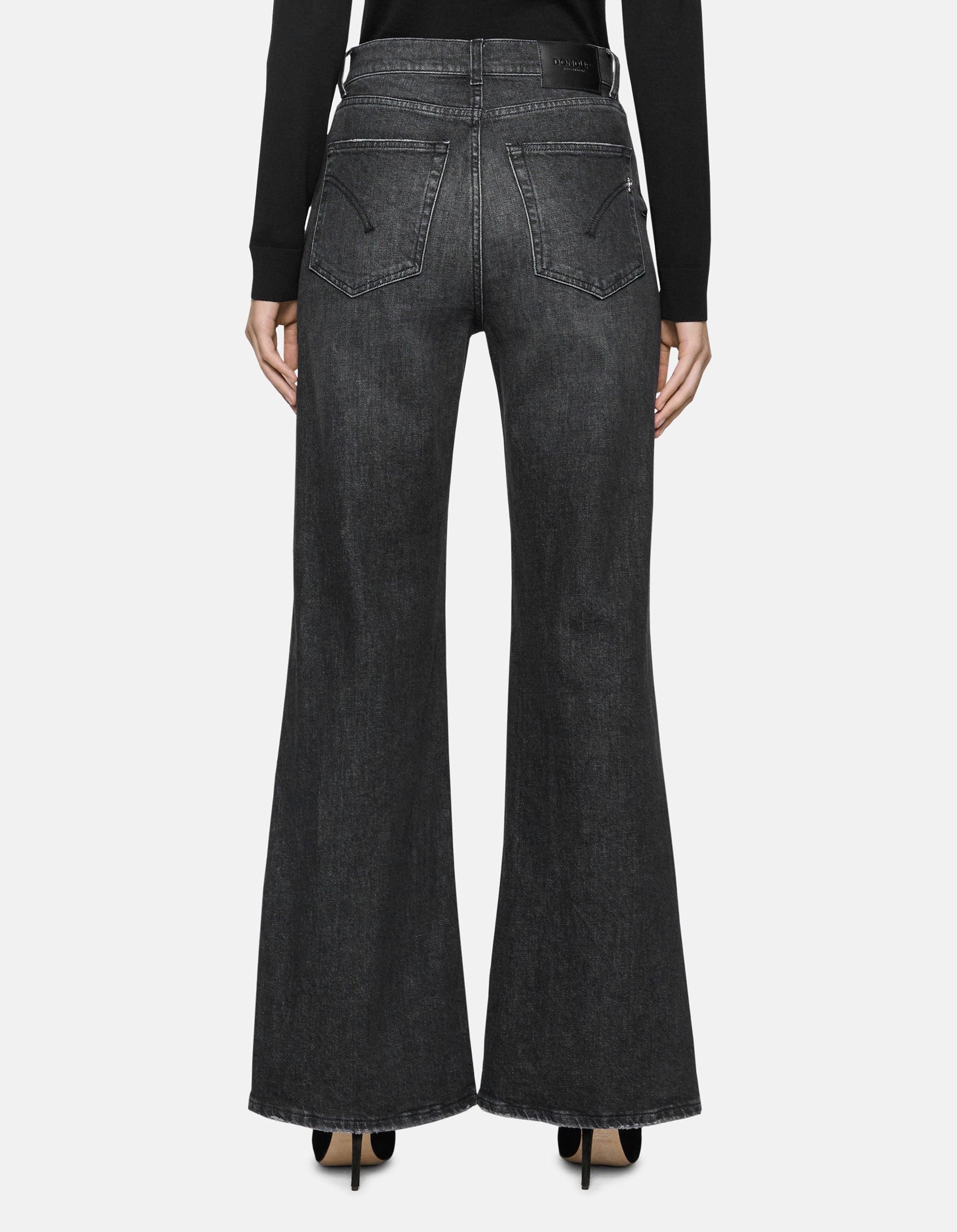 DONDUP Pantaloni Jeans Donna Amber-Nero