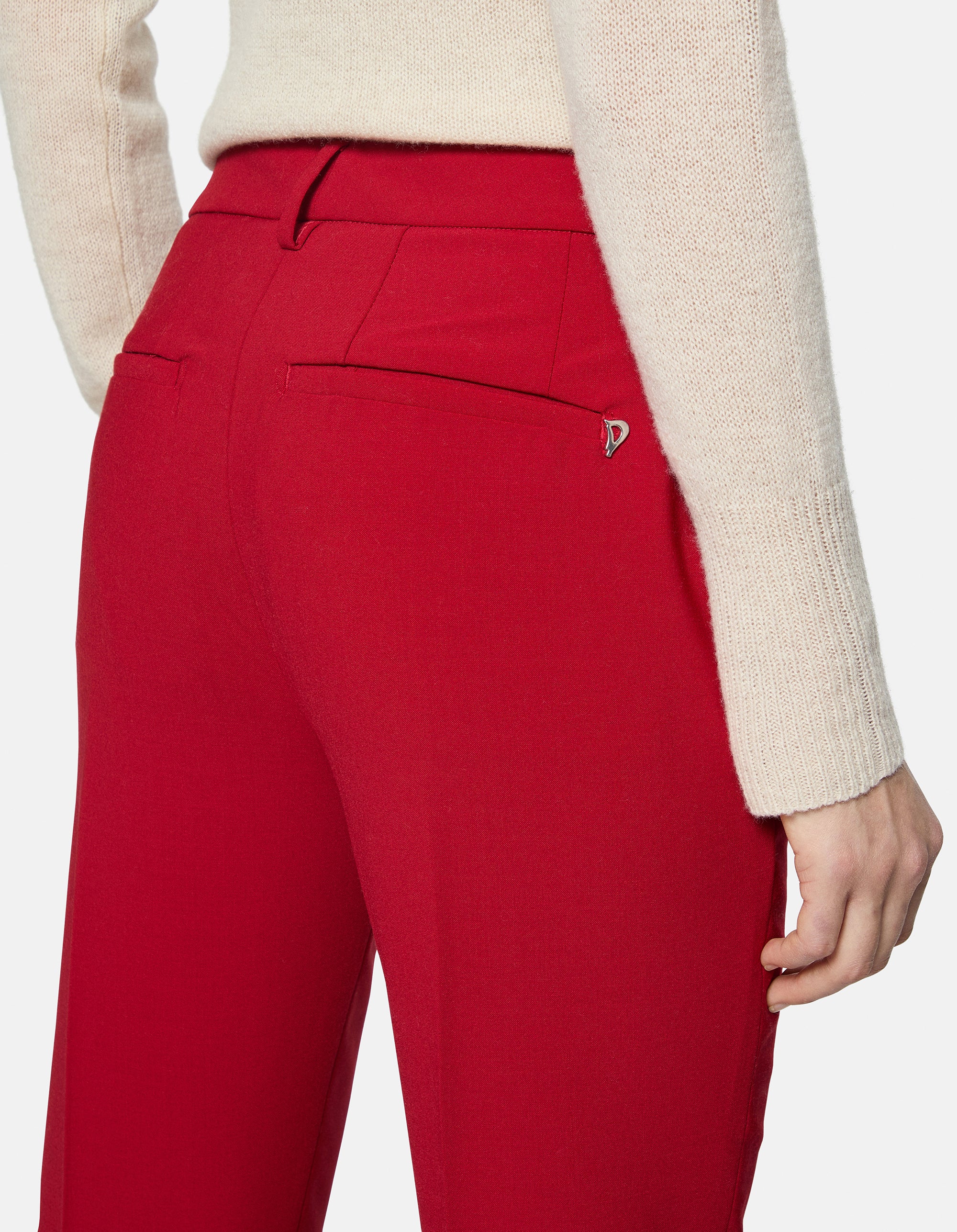 DONDUP Pantaloni Donna Tina-Rosso