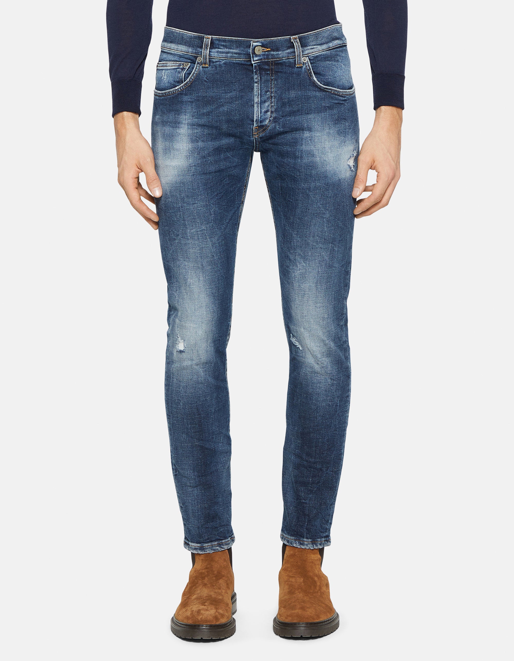 DONDUP Pantaloni Jeans Uomo Mius-Blu