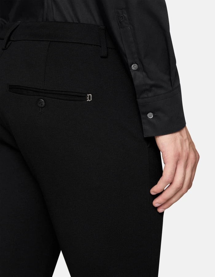 DONDUP Pantaloni Uomo Gaubert Jersey-Nero