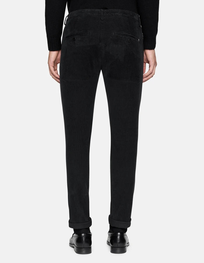 DONDUP Pantaloni Uomo Gaubert Velluto-Nero