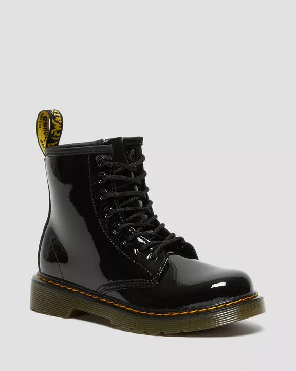 DR. MARTENS Anfibio Unisex Bambino 1460J Patent Lamper-Black