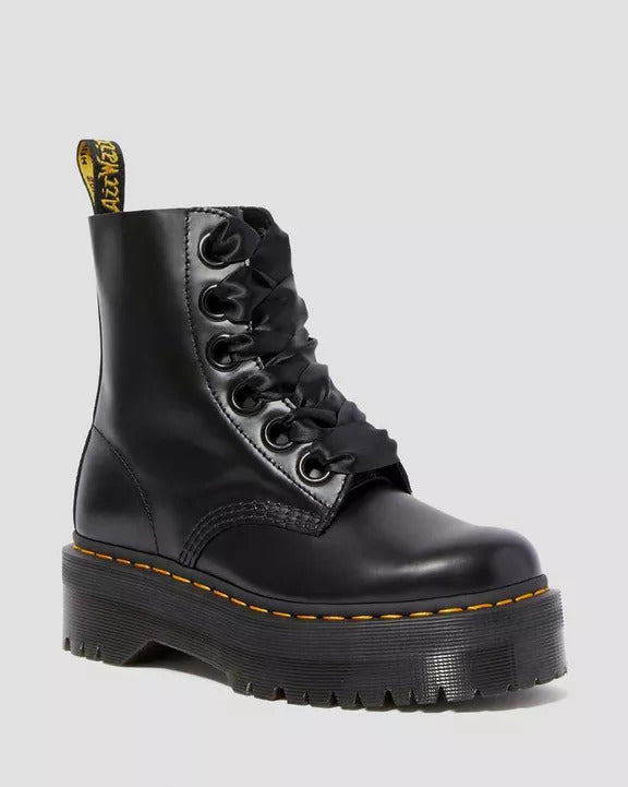 DR. MARTENS Anfibio Donna Molly Buttero Platform-Black