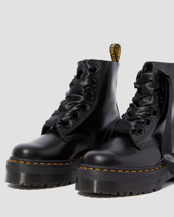 DR. MARTENS Anfibio Donna Molly Buttero Platform-Black