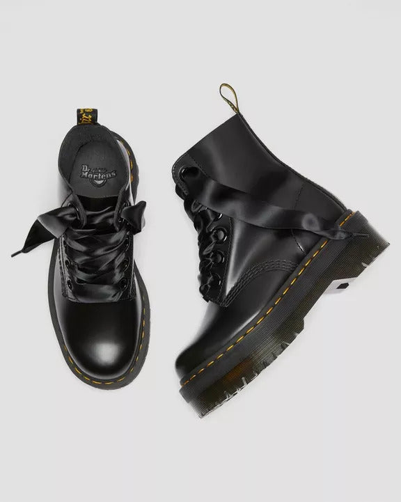 DR. MARTENS Anfibio Donna Molly Buttero Platform-Black