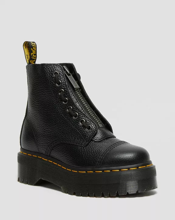 DR. MARTENS Anfibio Donna Sinclair Milled Nappa Platform-Black